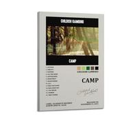 YTWRGWERR CAMP Lot de 10 affiches décoratives sur toile pour salon, chambre à coucher, 60 x 90 cm, style rétro avec cadre