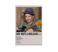 YTWRGWERR Doo-wops & Hooligans Bruno Mars Poster mural décoratif sur toile vintage pour salon, chambre à coucher, 50 x 75 cm, sans cadre