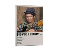 YTWRGWERR Doo-wops & Hooligans Bruno Mars Poster mural décoratif sur toile vintage pour salon, chambre à coucher, 40 x 60 cm, style cadre