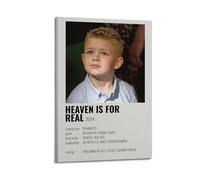 YTWRGWERR Heaven Is for Real Posters - Impression murale décorative sur toile vintage pour salon, chambre à coucher, 20 x 30 cm, style cadre