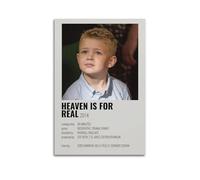 YTWRGWERR Heaven Is for Real Posters - Impression sur toile vintage pour salon, chambre à coucher, 30 x 45 cm, sans cadre