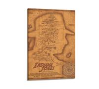 YTWRGWERR Indiana Jones Poster décoratif sur toile vintage pour salon, chambre à coucher, 40 x 60 cm, style cadre