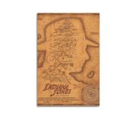 YTWRGWERR Indiana Jones Poster décoratif sur toile vintage pour salon, chambre à coucher, 60 x 90 cm, sans cadre