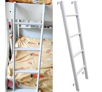 YTXFRHOD Échelle de lit superposé en métal Blanc pour Camping-Car avec Crochets, échelle d'escalade en métal de 116 cm/130 cm/140 cm/150 cm de Hauteur pour dortoir intérieur, échelle Double