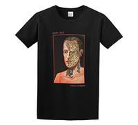 YU CUI John Cale Artificial Intelligences Personalise Abstract Letter Pop Culture Simple T-Shirt Black 3XL