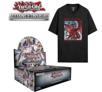 Yu-Gi-Oh Alliance Insight Booster Box Display + Alliance Insight T-Shirt - Game Exclusive Boîte Boost + T-shirt Taille unique Unisex