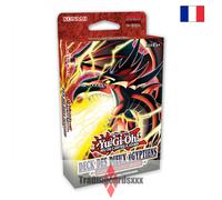 Yu-Gi-Oh! Jeu de cartes Deck des Dieux Égyptiens Slifer, 40 cartes, 4 Ultra Rares, 1 tapis de jeu
