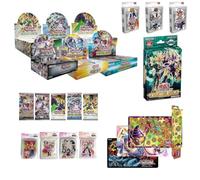 Yu-Gi-Oh Holiday Ready Starter Deck Builder Coffret cadeau : 1 boîte Booster + 1 lot Mega Pack 2025 + 5 boosters assortis + 1 Deck de démarrage Duel Monsters + 1 lot de pochettes de taille standard +
