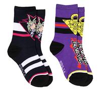 Yu-Gi-Oh! Lot de 2 paires de chaussettes pour garçon Motif pyramide de lumière, Multicolore, 7-9