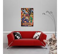 YU GI OH - Poster - King of Duels + 2 St Posterleisten Holz 61 cm natur