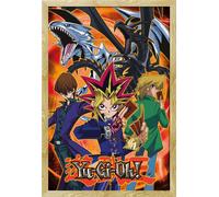 YU GI OH - Poster - King of Duels + cadre interchangeable, Shinsuke® Maxi MDF hêtre, vitre acrylique