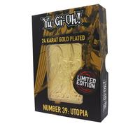 Yu-Gi-Oh! Carte collector en métal Utopia KON-YGO46G Plaqué or Noir