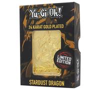 Yu-Gi-Oh réplique Card Stardust Dragon limited carte plaquée Or et présentoir
