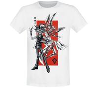 Yu Gi Oh! T-Shirt Yami Yugi & Dark Magician S, Blanc, Small