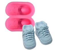 YU-HELLO Moules à gâteau en silicone 3D en forme de chaussons pour bébé, pâte à sucre, fondant, décoration de gâteau, moules en silicone pour résine, grands moules en silicone DIY Chat