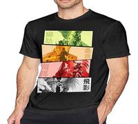 YU YU Hakusho Men's Casual Novelty T Shirt Classic Funny Short Sleeve Round Neck Tee Size M