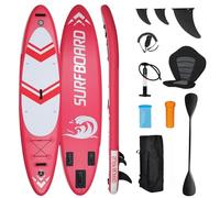 YU YUSING Planche de Stand-up Paddle Gonflable Adulte 335cm, Planche de Paddling Sup 2 Personnes, Siège Kayak, Support Caméra, Kayak Gonflable avec Pagaie Réglable, Pompe, Jusqu'à 150kg, Rose