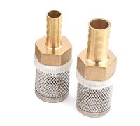 YUAEB biao Boutique Shop UK Couvercle de Filtre Pompe à Eau, écran en Acier Inoxydable 304 et connecteur pagode cuivre, Tuyau d'eau Douce(1/2''-12mm)
