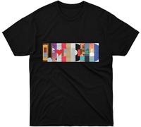 YUAI T-shirt Kanye Tee Big West Event Boy Shirts Cadeau Fantaisie pour Homme Fille Chemise Unisexe Manches Famille Courte Ami Femme Multicolore, Noir , M