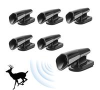 Yuaiosn 6 pièces Sifflet Ultrason Anti Gibier, Sifflets de cerf Avertissement, Sifflets de Cerf pour la Voiture, Dispositif de Protection et Avertissement de Animaux pour Voiture Camions et Motos
