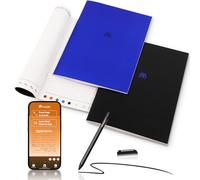Yuan Lot de 3 stylos intelligents et bloc-notes numériques A4 pour la prise de notes, permet le stockage hors ligne, le partage de notes, la synchronisation de l'écriture manuscrite sur téléphone/iPad