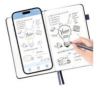 Yuan Smart Writing Set - Cahier numérique avec Un Stylo Intelligent, Carnet connecté, Synchro en Temps réel.Offre en complément 1 carnet Mini et des recharges de Remplacement,Excellent Cadeau de Noël