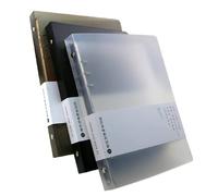 Yuan Yu Fang - Lot de 3 couvertures de classeur rechargeables en PVC (A5, A6, B5) avec 6 ou 9 trous, noir et blanc