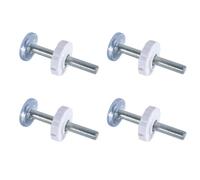 YuanbaoTt Lot de 4 vis à pression pour portails pour enfants, kit de vis de serrage pour tiges filetées M10, pour portails, portails d'escalier pour animaux de compagnie, portails d'escalier, protect