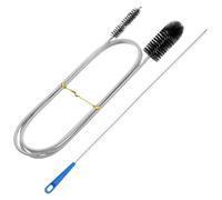 Yuanchu Lot de 2 déboucheurs en spirale - Double tête - Déboucheurs de canalisations - Acier inoxydable - Cuisine, lavabo