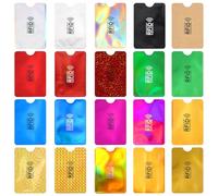 Yuanchu Lot de 20 Porte-Cartes RFID colorés,Pochettes de Protection RFID pour Cartes de crédit Protection de Carte d'identité RFID pour Homme et Femme