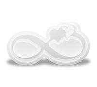 Yuanchu Moule en silicone pour bougeoirs, décorations en forme de cœur, moules en plâtre pour couler de la résine, rubans et cœurs, moules en silicone pour bricolage, cristal, époxy, bougies