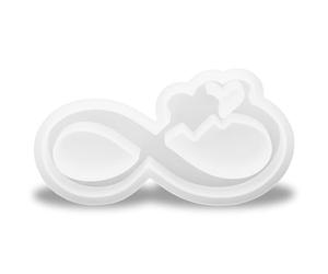 Yuanchu Moule en silicone pour bougeoirs, décorations en forme de cœur, moules en plâtre pour couler de la résine, rubans et cœurs, moules en silicone pour bricolage, cristal, époxy, bougies