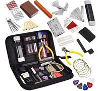 YuanDan Kit d'outils de réparation de Guitare 72 pcs, Outils de Maintenance avec Sac de Transport String Organizer String String Action Duérogure Outil de Mesure