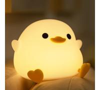 YuanDian Dodo Duck LED Night Light - Lampe en silicone pour la chambre, le salon - Lampe de chevet rechargeable avec capteur tactile