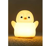 YuanDian Veilleuse en forme de pingouin, cadeau sur le thème des animaux mignons pour adultes, adolescents et bébés. Décorez la chambre des enfants avec des veilleuses en silicone en forme de pingouin