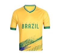 YuanDiann 2024 Allemagne Européenne/America Coupe Football T Shirt Fans Manche Courte Sport Casual Tee Shirt Impression De L'équipe Nationale Homme Femme Enfant Fans Encouragent Brésil 5XL