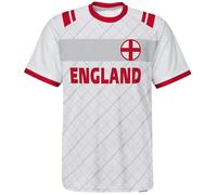 YuanDiann 2024 Européen/America Football Coupe T Shirts Ventilateurs Encourager Sport Casual Homme Femme Drapeau National Impression Manche Courte Séchage Rapide Tee Shirt Jersey Angleterre XS