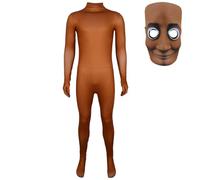YuanDiann Costume de cosplay italien - Tung Tung Sahur - Combinaison avec masque - Cuisse gonflable pour Halloween, carnaval et fête - Ensemble 1# + masque 120 cm