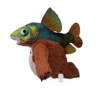 YuanDiann Ensemble de peluches italiennes douillettes : Tung Tung Tung Sahur, Tralalero Tralala & Cappuccino Assassino - Jouets en peluche et cadeaux pour enfants et adultes Poissons extraterrestres