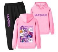 YuanDiann Huntrix Survêtement pour enfant et adolescent - Sweat à capuche + pantalon de jogging, sweat à capuche Hip Hop, survêtement pour garçons et filles, ensemble cadeau de sport et de loisirs