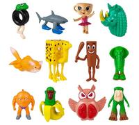 YuanDiann Italie Brainrot Meme Figurines Tung Tung Tung Tralalero Tralala Ballerine Cappuccina Bureau Décoration Jouet Soulagement du Stress Cadeau pour Adultes et Enfants 6# 12PCS