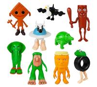 YuanDiann Italie Brainrot Meme Figurines Tung Tung Tung Tralalero Tralala Ballerine Cappuccina Bureau Décoration Jouet Soulagement du Stress Cadeau pour Adultes et Enfants 7# 9PCS