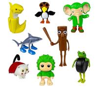 YuanDiann Italie Brainrot Meme Figurines Tung Tung Tung Tralalero Tralala Ballerine Cappuccina Bureau Décoration Jouet Soulagement du Stress Cadeau pour Adultes et Enfants 19# 8 pièces