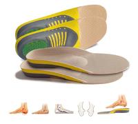 YuanDiann Lot de 2 semelles orthopédiques multifonctionnelles pour homme et femme - Amortissement respirant - Repose-pieds haut - Idéales pour l'épine calcanéenne, la fasciite plantaire et les
