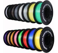 YUANEANG Lot de 16 bobines de filaments PLA pour imprimante 3D 1,75 mm pour la plupart des imprimantes 3D FDM