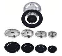 YUANGANG Kit de bouchons de cuisinière à gaz en métal, pour cuisinières Sabaf, couronne, flammes, pièce de rechange (concave)