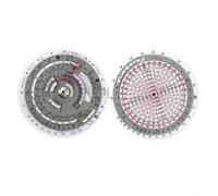 YUANGANG Règle circulaire pour traceur d'aviation, calculateur de navigation circulaire en plastique étanche pour calculer le vent et la vitesse (E6B-R)