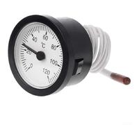 YUANGANG Thermomètre à Tuyau de Pression Rond pointeur thermomètre de chaudière thermomètre numérique 0-120 ℃ avec rallonge