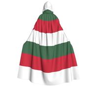 yuangjhop Cape à capuche imprimée drapeau de la Hongrie pour adulte adaptée pour les costumes d'Halloween et de cosplay.