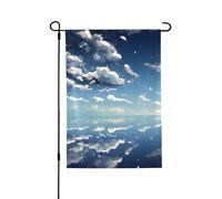 YUANGJHOP Drapeau ciel bleu et nuages blancs. Convient pour l'intérieur et l'extérieur, parfait pour la maison, le jardin, les événements et les expositions patriotiques.